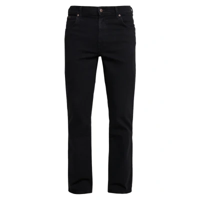 Image of Wrangler Men&#039;s Texas Contrast Jeans, Black Overdye, 42W / 34L