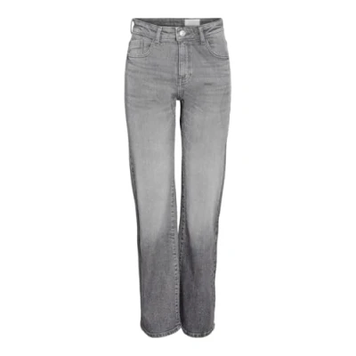 Image of Noisy May Nmyolanda WIDE Straight leg jeans, Women&#039;s, Size: 25x30, Dark grey denim