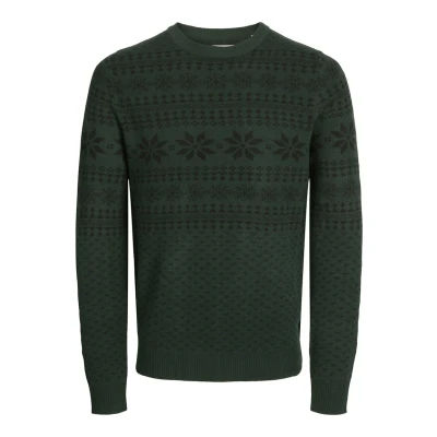 Image of Jack &amp; Jones Jumper, Men&#039;s, Size: Large, Dunkelgrün