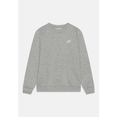 Image of Nike Sportswear CLUB CREW Unisex Sweatshirt for kids, Size: 6 7y, Grey heather/white
