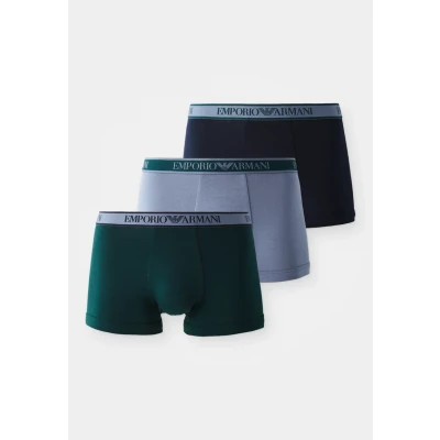 Image of Emporio Armani Trunk 3 PACK Pants, Men&#039;s, Size: Small, Blu/stone/pine