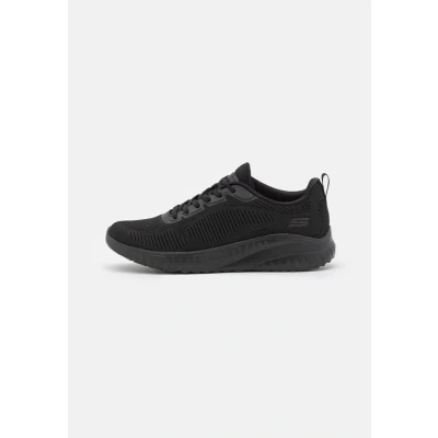 Image of Skechers Wide Fit BOBS Squad Chaos Trainers black, Women&#039;s, Size: 4, Black Polyester