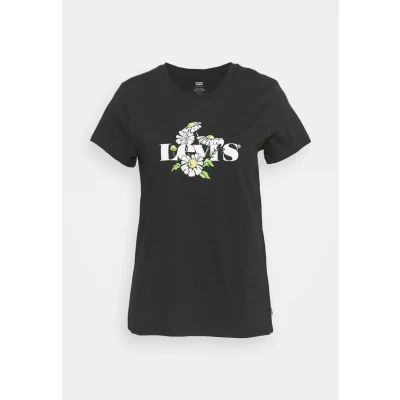 Image of Levi&#039;s Print Tshirt, Women&#039;s, Size: Small, Black
