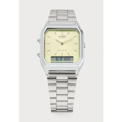 Image of Casio Unisex Watch silvercoloured/goldcoloured, Size: One Size, Silver coloured/gold coloured