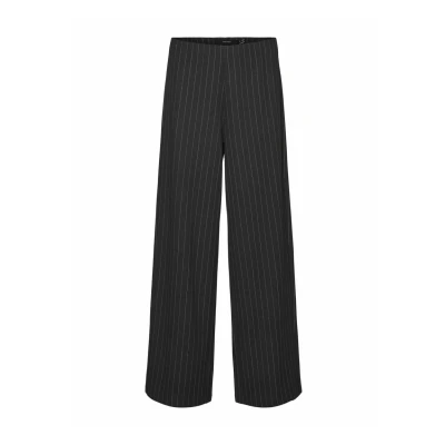 Image of Vero Moda Vmberlin MY WIDE Trousers, Women&#039;s, Size: Sx30, Obsidian