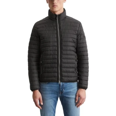 Image of Marc O&#039;Polo Stehkragenstepp MIT Wattierung VON Unifi Repreve Winter jacket, Men&#039;s, Size: XS, Black