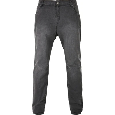 Image of Urban Classics ZIP Slim fit jeans, Men&#039;s, Size: 29x32, Real black washed