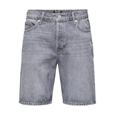 Image of Only &amp; Sons Onsedge Denim shorts, Men&#039;s, Size: Large, Grau