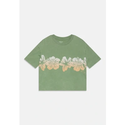 Image of Roxy SUN for ALL Seasons Print Tshirt kids, Size: 12y, Basil
