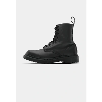 Image of Dr. Martens 1460 Pascal MONO 8 EYE BOOT Laceup ankle boots, Women&#039;s, Size: 3, Black virginia Leather