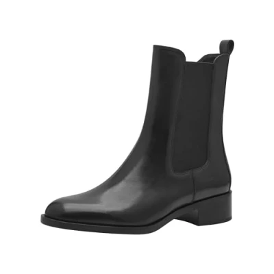 Image of Tamaris Women&#039;s Chelsea Leather, black, 7.5 UK