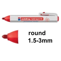 Image of Edding RETRACTIL RED PERMANENT MARKER