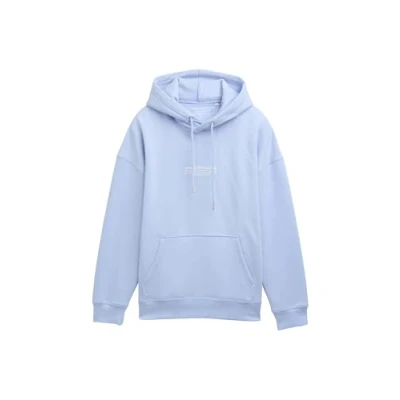 Image of TOM Tailor Denim Relaxed Printed Hoodie Sweatshirt, Men&#039;s, Size: Small, Brunnera blue