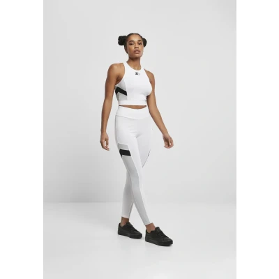 Image of Starter Cropped Top, Women&#039;s, Size: Medium, White/black