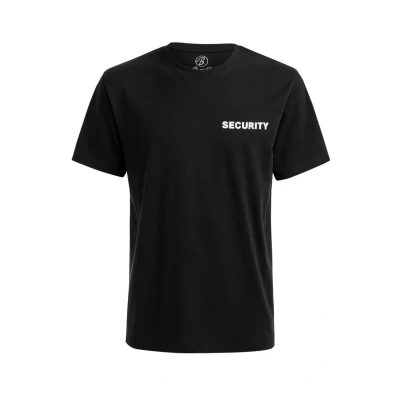 Image of Brandit Security Print Tshirt, Men&#039;s, Size: Large, Black