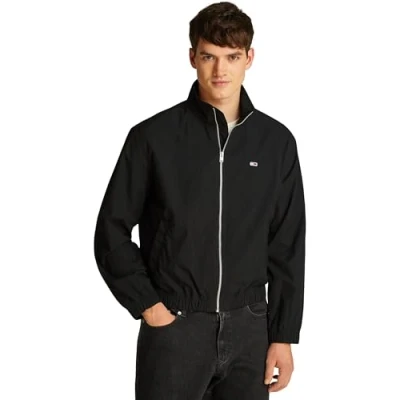 Image of Tommy Jeans Essential Jacket Summer jacket, Men&#039;s, Size: 40, Black