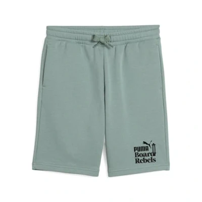Image of Puma Sports shorts for kids, Size: 14y (13 14y), Green moon