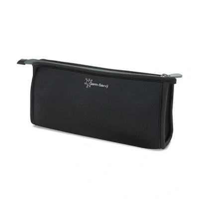 Image of Rapesco 1668 Germ Savvy Antibacterial Pencil Case, Black