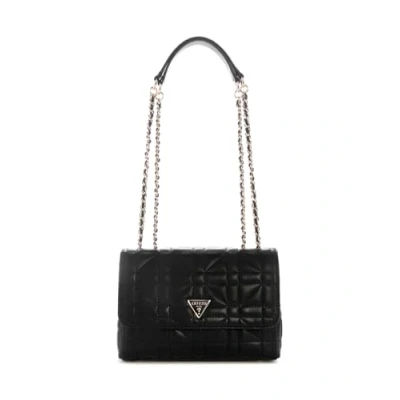 Image of Guess Edita Convertible Xbody FLAP Handbag, Women&#039;s, Size: One Size, Black