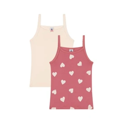 Image of Petit Bateau Junior Chemises Bretelles 2 PACK Undershirt multicoloured for kids, Size: 12y, Multi coloured