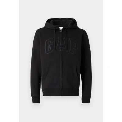Image of GAP Zipup sweatshirt True black, Men&#039;s, Size: XS, black