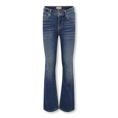 Image of KIDS ONLY Girl&#039;s Kogblush Flared DNM Rea1319 Noos Trouser, Medium Blue (Medium Denim), 146, 146
