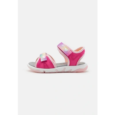Image of Superfit Pebbles Sandals for kids, Size: 8.5/9K, Pink/rosa Imitation leather/ textile