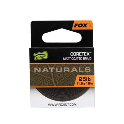 Image of Fox Edges Naturals Coretex hooklink 25lb (20m) Carp material