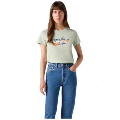Image of Levi&#039;s THE Perfect Print Tshirt, Women&#039;s, Size: Small, Coloring book poppy