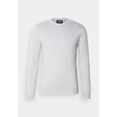 Image of Scotch &amp; Soda CORE Crewneck Jumper, Men&#039;s, Size: XXL, Grey melange