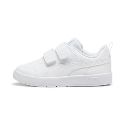 Image of Puma Court Trainers white silver mist for kids, Size: 13K, Pu