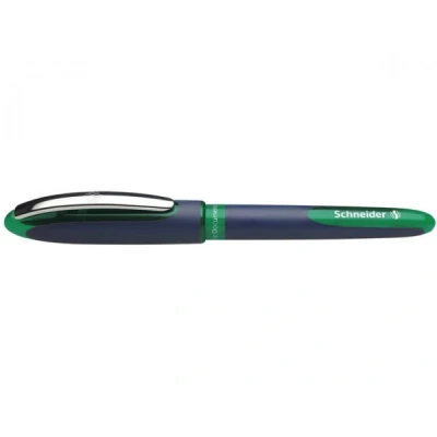 Image of Schneider One Business Non Retractable Ballpoint Pens with Liquid Ink, Pack of 10 Green