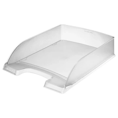 Image of Leitz Plus Letter Tray 70 mm Pack of 5 Height Transparent/Frosted
