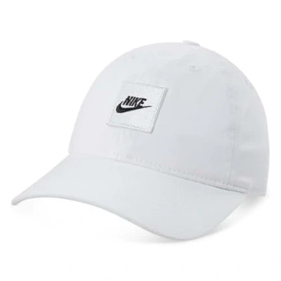 Image of Nike Sportswear BOX Futura CLUB Unisex Cap, Size: 6 1/2 6/8, White