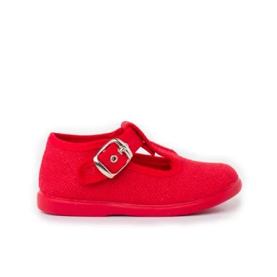 Image of Pisamonas Baby shoes for kids, Size: 4.5K/5K, Rojo Textile/synthetics