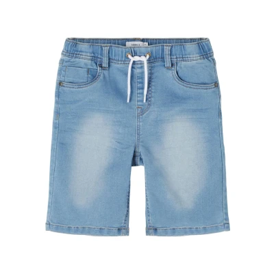 Image of Name it Nkmryan Thayer Jogger denim shorts for kids, Size: 93, Light blue