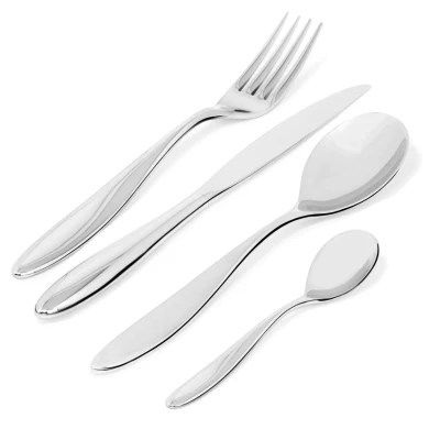 Image of Alessi Cutlery Set Mami SG38S24M Monoblock 24 piece by Stefano Giovannoni