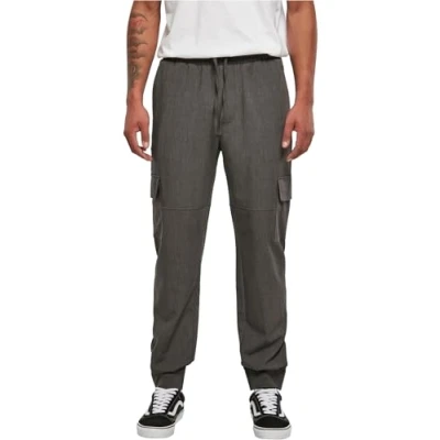 Image of Urban Classics Comfort Military Cargo trousers, Men&#039;s, Size: Small, Charcoal