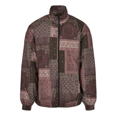 Image of Urban Classics 90 ́S Track Light jacket, Men&#039;s, Size: Small, Bandana aop