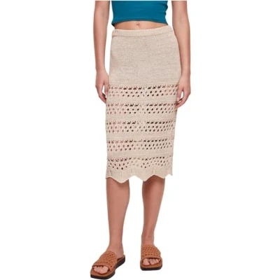 Image of Urban Classics 3/4 Crochet Pencil skirt, Women&#039;s, Size: Medium, Softseagrass