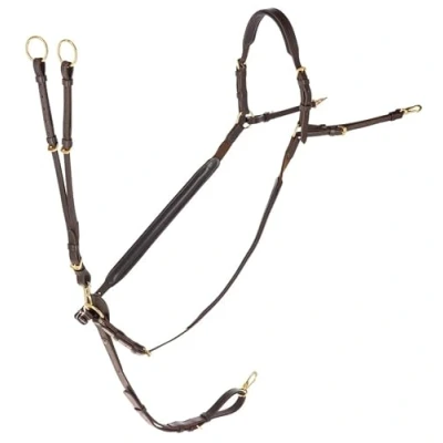 Image of Covalliero Leather Breastplate Brown Soft Anatomically Shaped, Size: Full