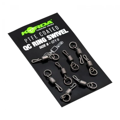 Image of Korda PTFE QC Ring Swivel Size 11 Fishing swivels