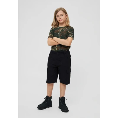 Image of Brandit Kids BDU Ripstop Shorts Cargo, Black, 182