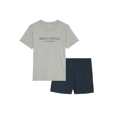 Image of Marc O&#039;Polo set Pyjama Grey melange dark navy, Men&#039;s, Size: Small, navy