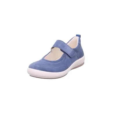Image of Legero Ankle strap ballet pumps Forever blue, Women&#039;s, Size: 5.5, blue Suede