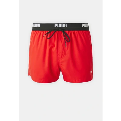 Image of Puma SWIM MEN LOGO Length Shorts Swimming shorts, Men&#039;s, Size: Large, Red