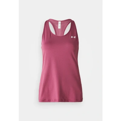 Image of Under Armour Racer TANK Top, Women&#039;s, Size: XS, Fuchsia dusk/white