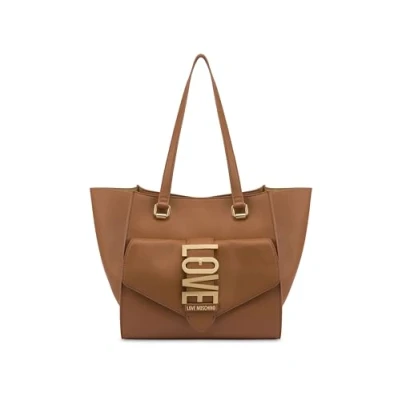 Image of Love Moschino Lovebug Handbag, Women&#039;s, Size: One Size, Camel