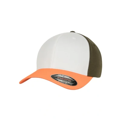 Image of Flexfit Cap, Size: L/XL, Neonorange/white/olive