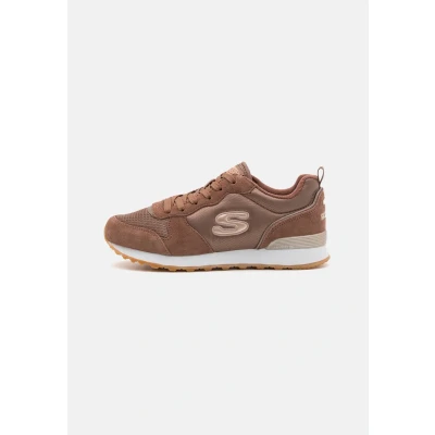 Image of Skechers OG 85 Trainers, Women&#039;s, Size: 5, Chocolate/ rose gold Leather and textile